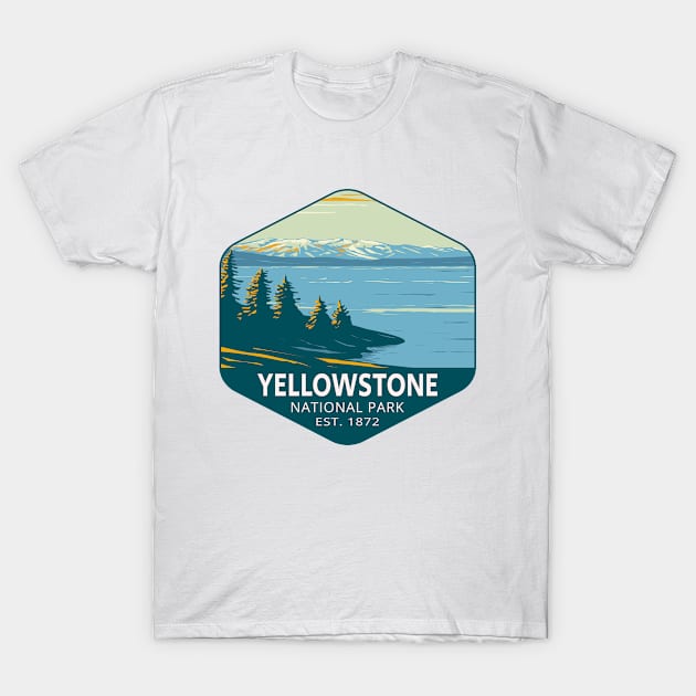 Yellowstone Lake in Yellowstone National Park T-Shirt by HomeSpirit